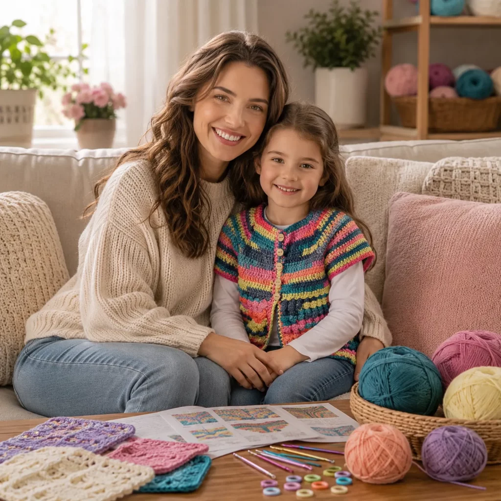 Colorful Baby Crochet Cardigan Pattern- A Bright and Cozy Handmade Sweater for Little Ones 1_result