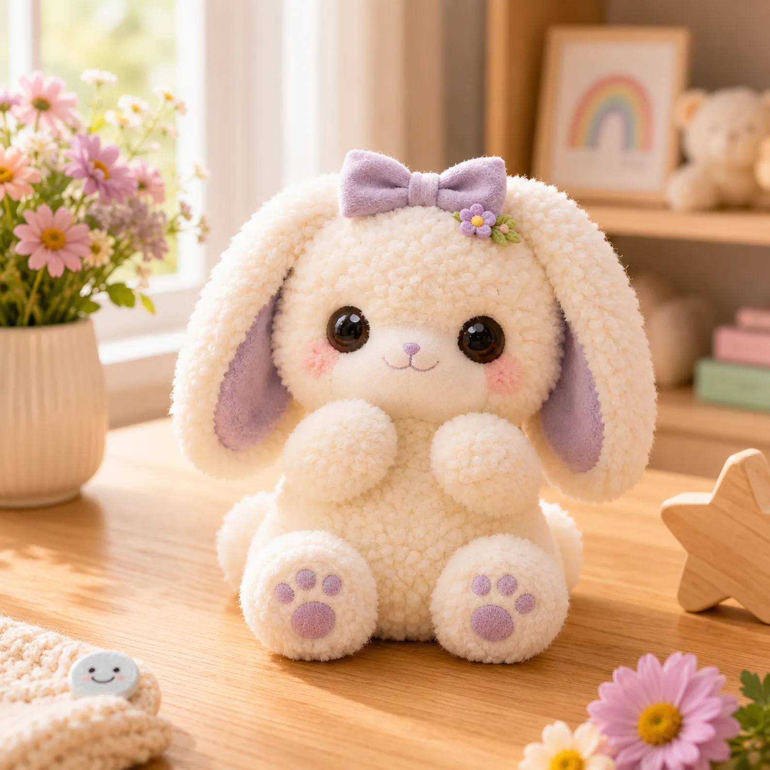Fluffy Bunny Amigurumi Crochet Pattern (Free)- An Adorable, Beginner-Friendly Plush With Long Ears, Pink Paw Pads, and a Sweet Bow 2_result