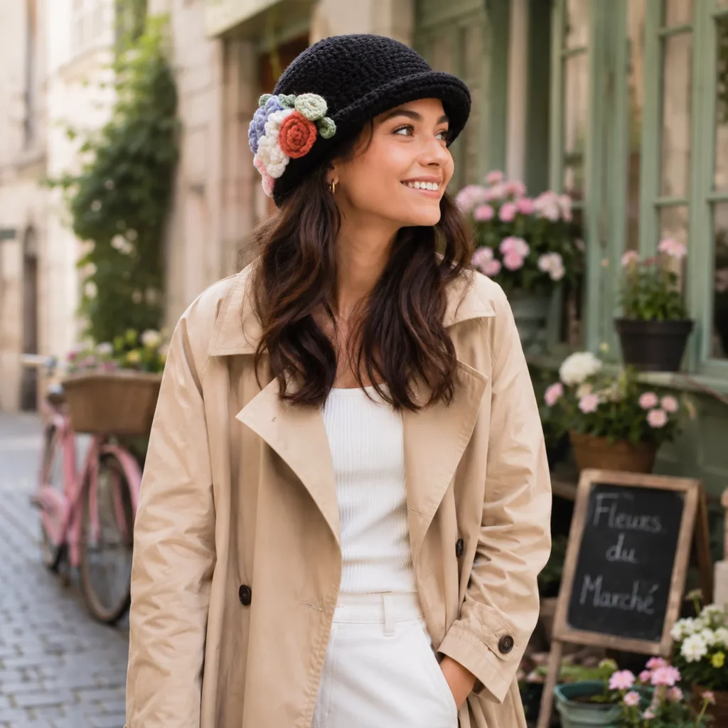 Charming Floral Crochet Cloche Hat Pattern – A Vintage-Inspired Crochet Pattern with Elegant Handmade Flowers 2_result