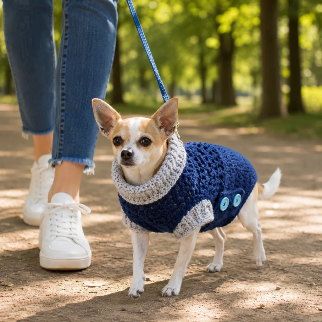 Cozy Crochet Dog Sweater Pattern- A Warm and Stylish Outfit for Your Furry Friend_result