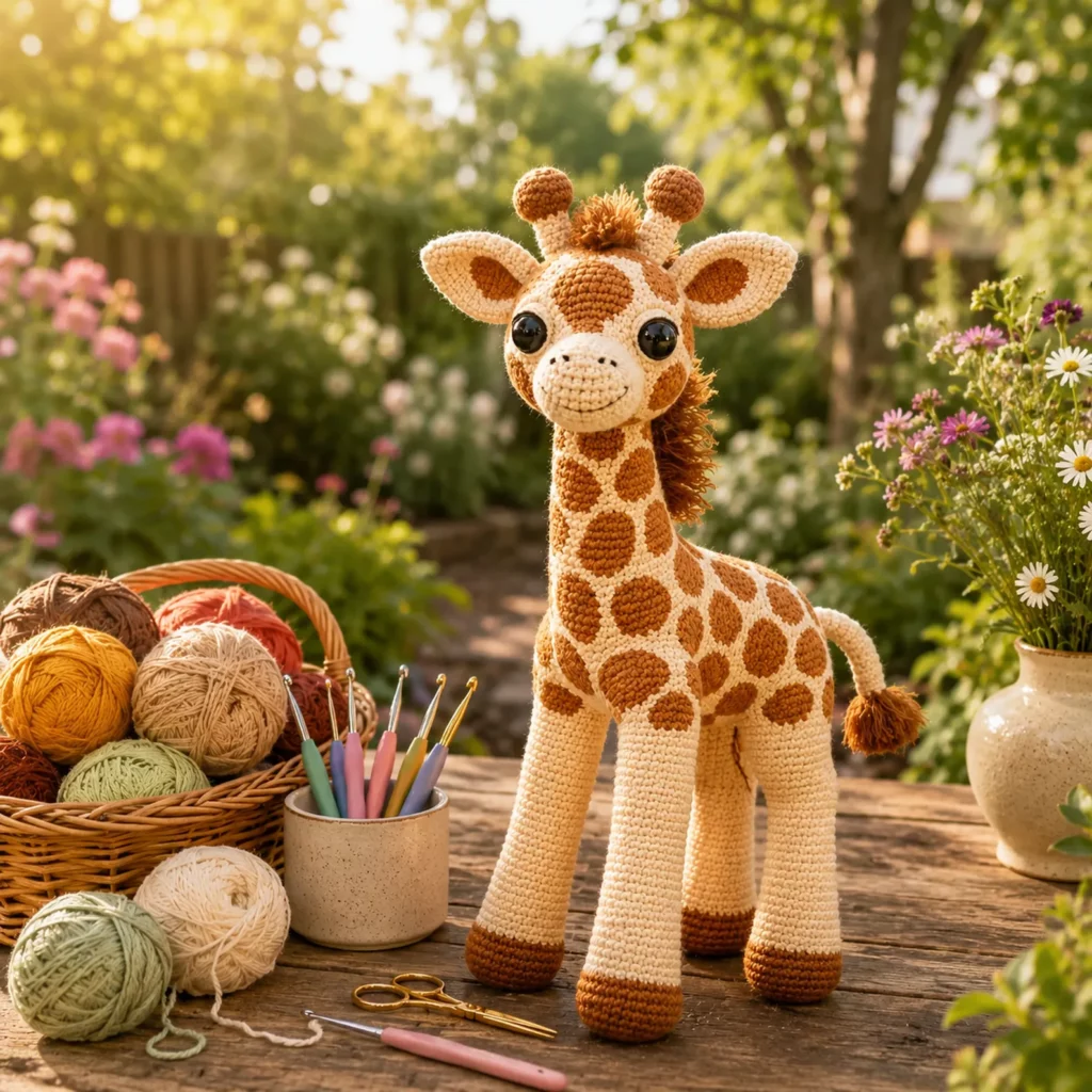 Giraffe Amigurumi Crochet Pattern With Spots, Long Legs, and a Fluffy Mane_result