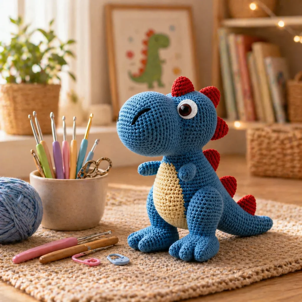 Cute Dinosaur Amigurumi Crochet Pattern 1