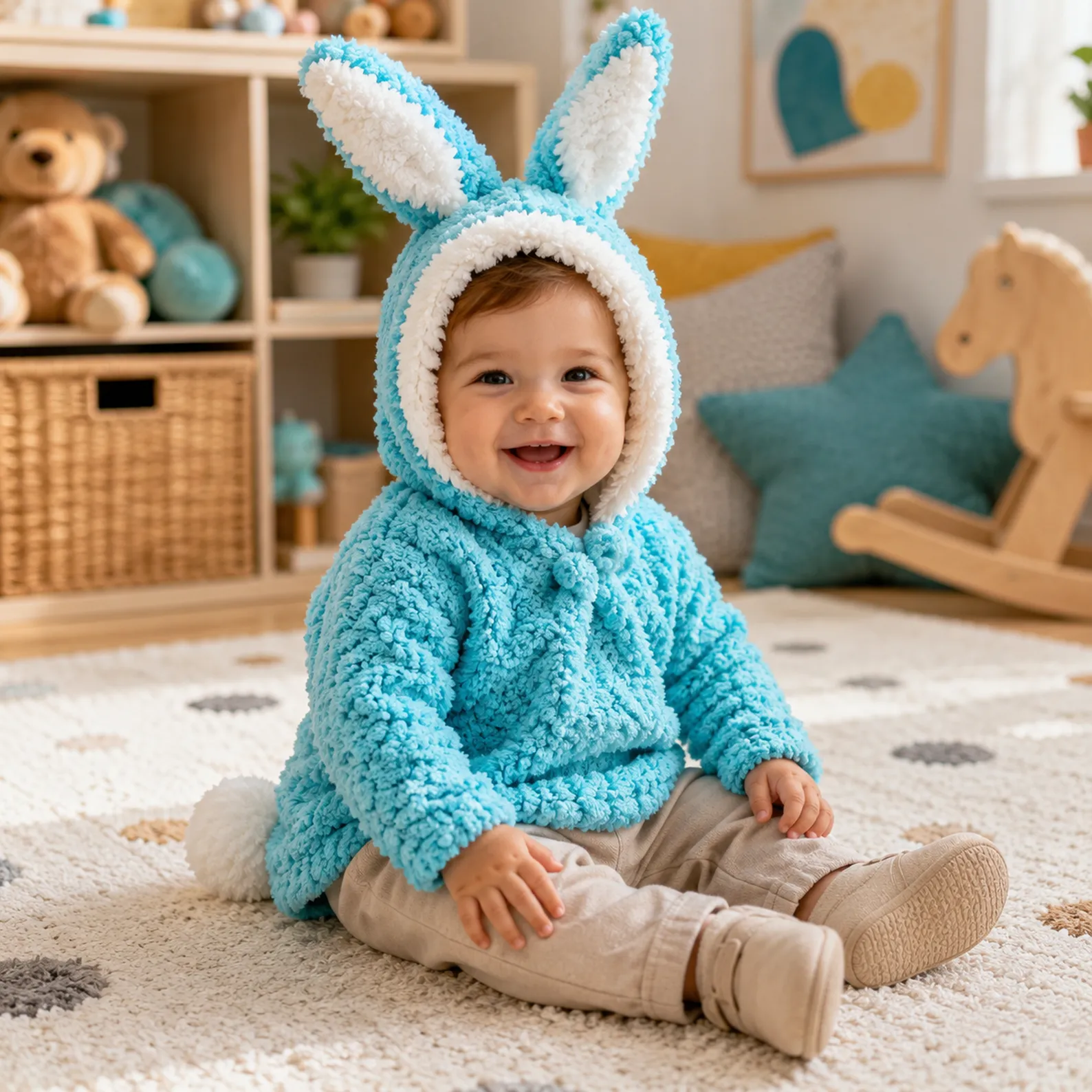 Cozy Bunny Hooded Sweater Crochet Pattern – A Soft and Adorable DIY Project for Babies and Toddlers_result