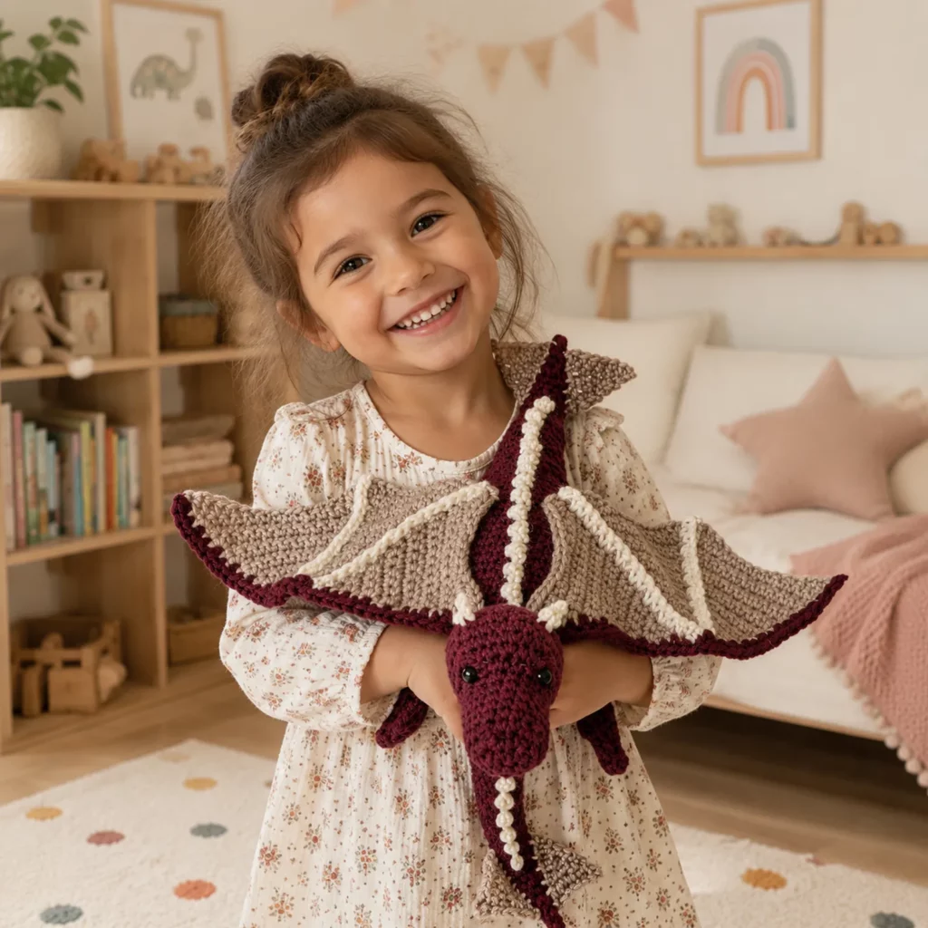 Dragon Amigurumi Crochet Pattern (Free)- A Magical Flying Dragon Toy for Fantasy Lovers_result