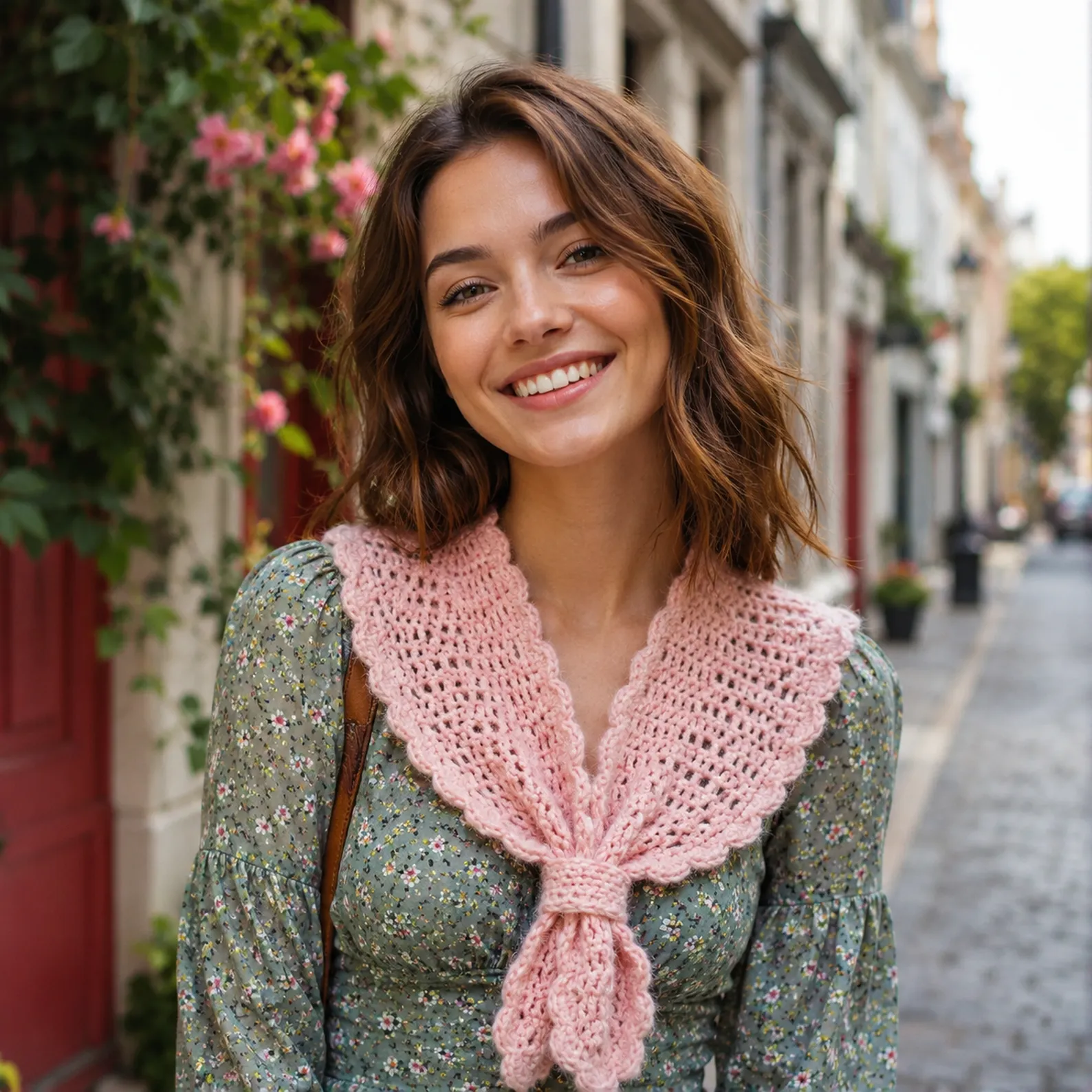 Elegant Crochet Pattern for a Vintage-Inspired Shoulder Scarf with Tie Closure