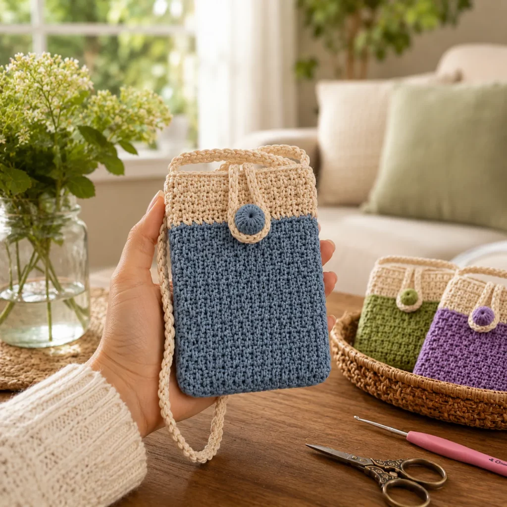 Crochet Phone Pouch Bag Pattern 2_result