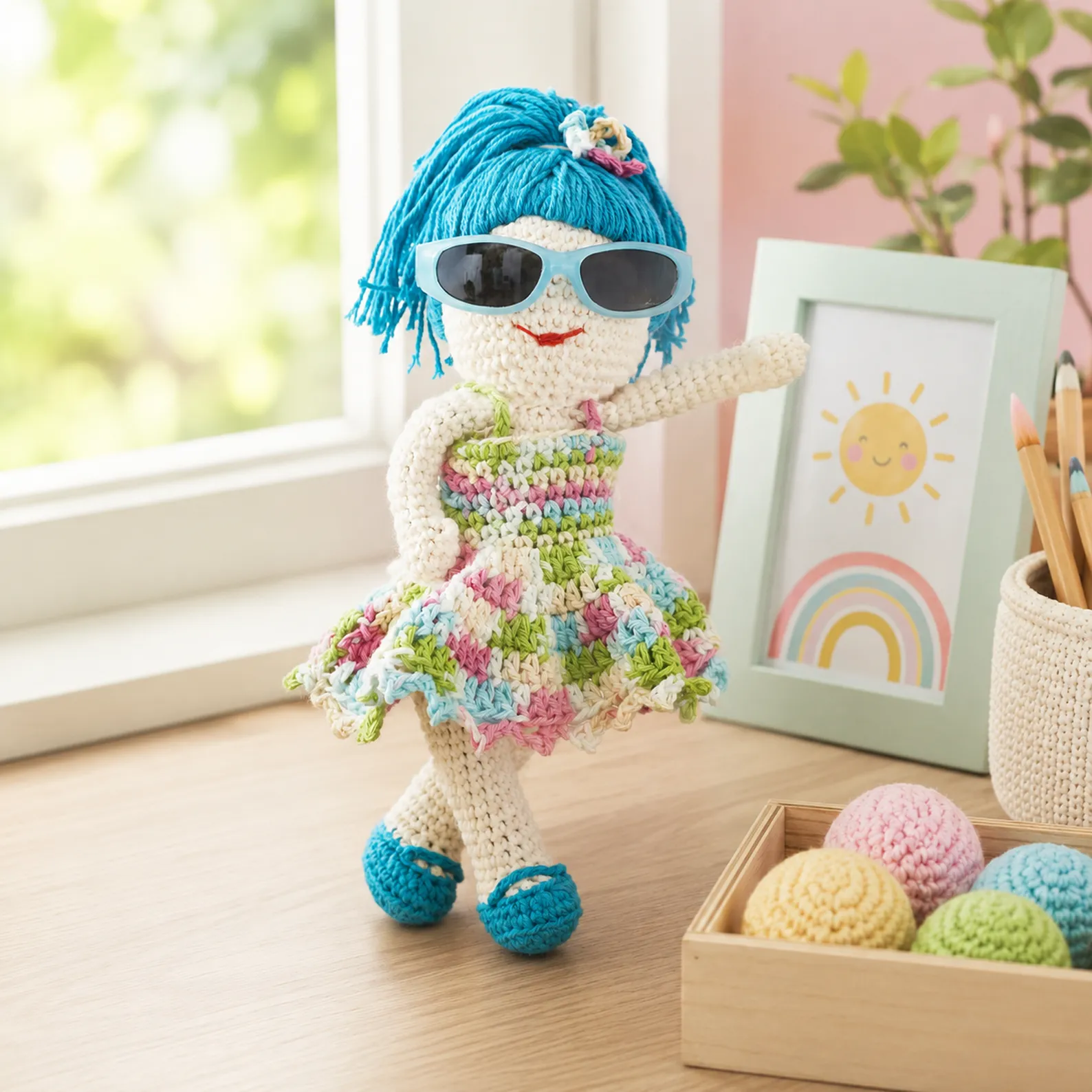 Cute Crochet Doll Pattern – Create an Adorable Handmade Doll with a Colorful Summer Dress é_result