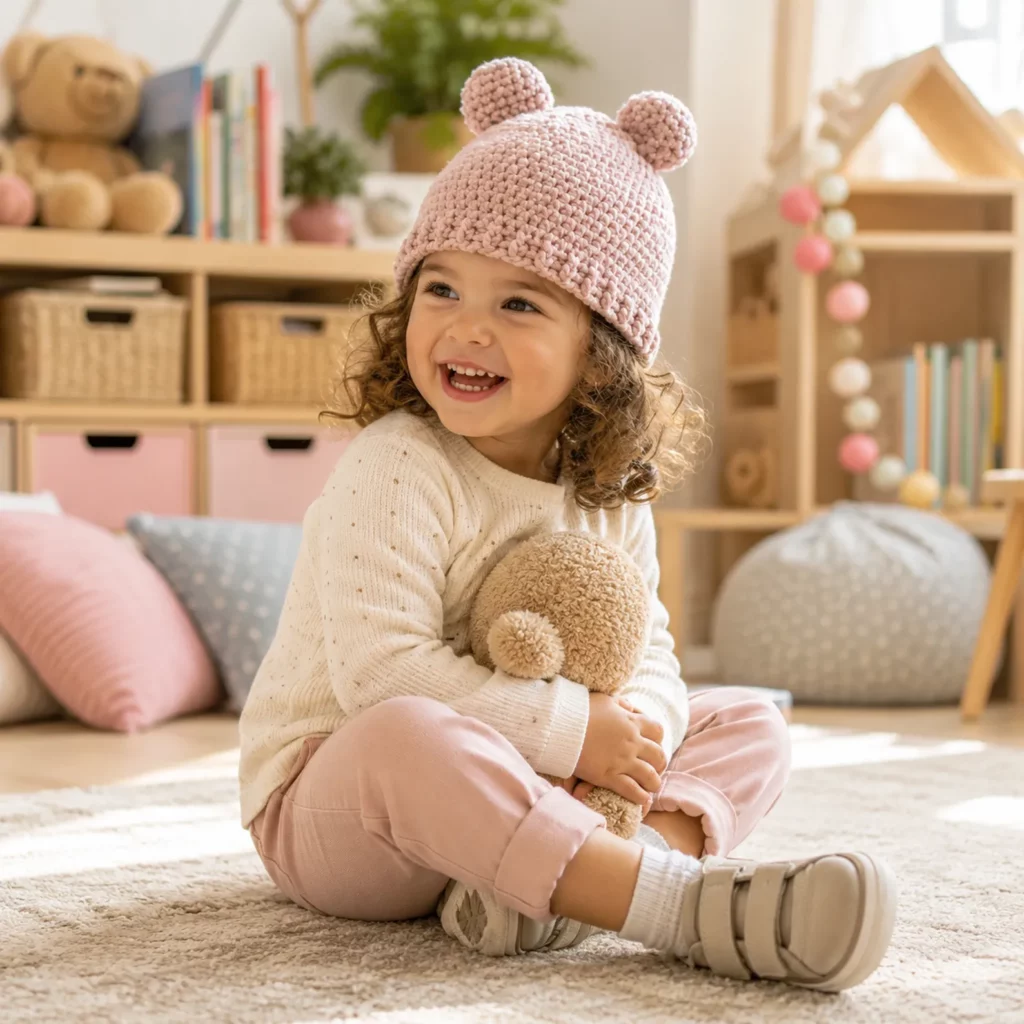 Adorable Baby Bear Crochet Hat Pattern- A Soft and Cozy Handmade Beanie for Little Ones_result