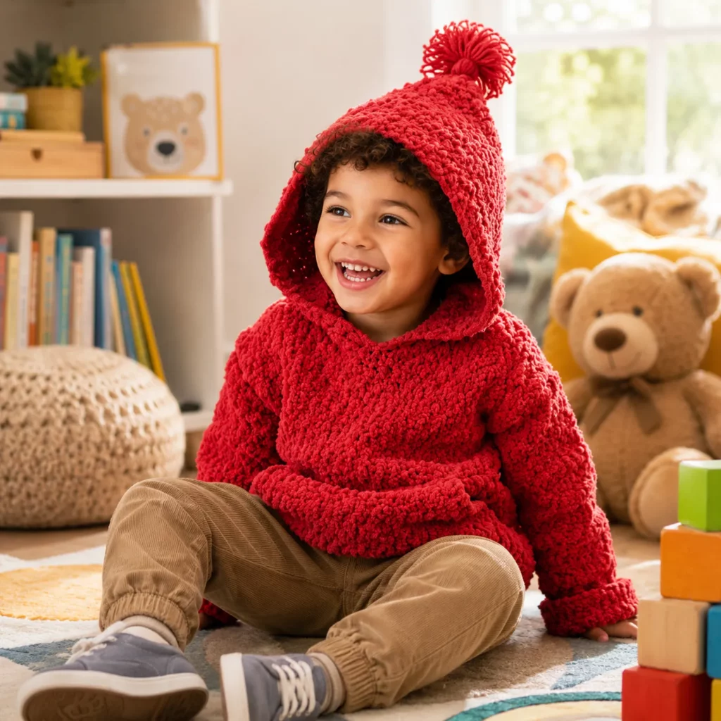 Cozy Baby Hooded Poncho Crochet Pattern – A Warm and Easy Crochet Pattern for Little Ones_result