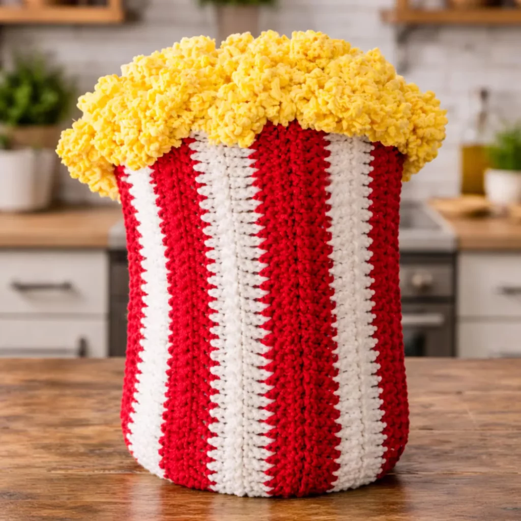 Popcorn Bucket Crochet Blanket Pattern3_result