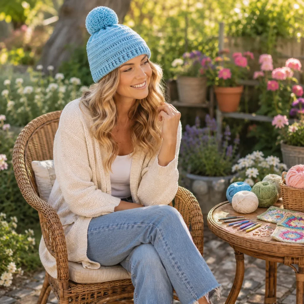 Cozy Textured Crochet Beanie Pattern – A Classic Pom-Pom Winter Hat for Every Skill Level 1_result_result
