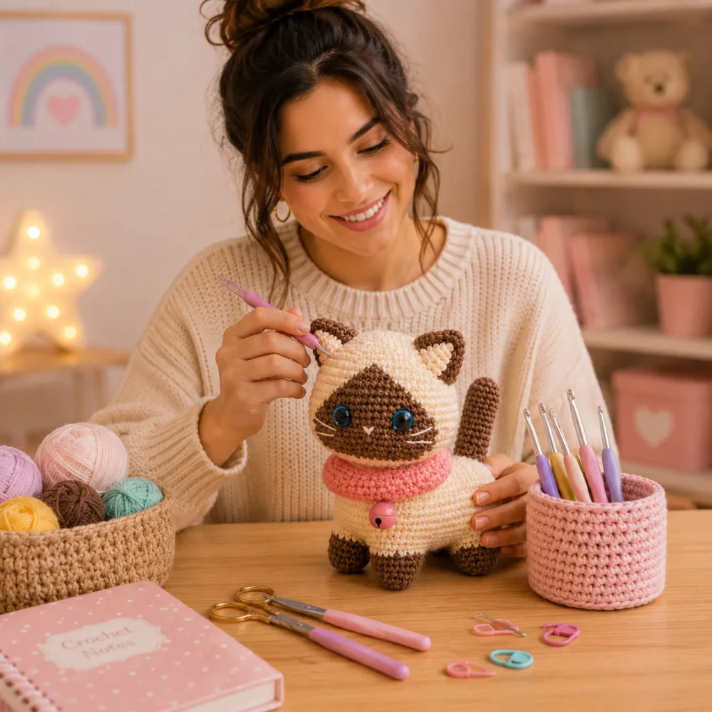 Siamese Cat Amigurumi Crochet Pattern 1_result