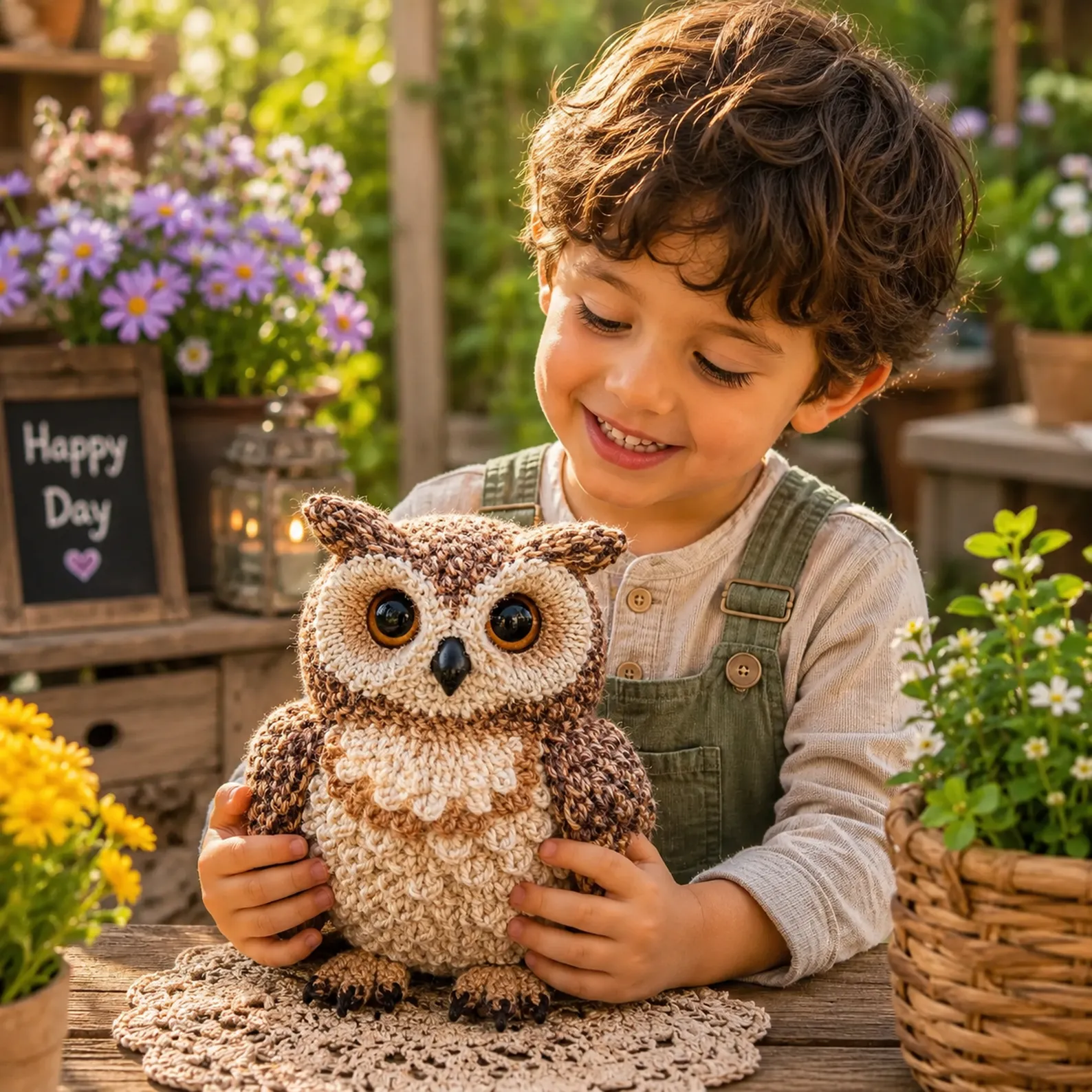 Crochet Owl Amigurumi Pattern (Free)- Realistic Big-Eyed Owl Plush With Feather Chest, Ear Tufts, and Detailed Wings 2_result