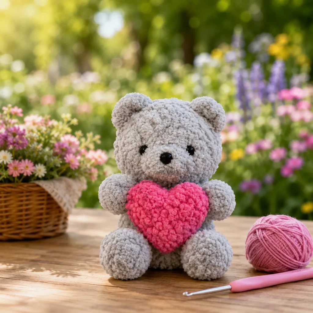 Bear Holding Heart Crochet Pattern 1_result