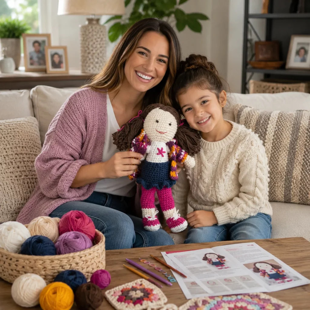 Crochet Doll Pattern- Create a Charming Handmade Doll with Stylish Outfit 1_result