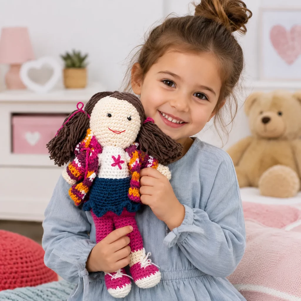 Crochet Doll Pattern- Create a Charming Handmade Doll with Stylish Outfit_result