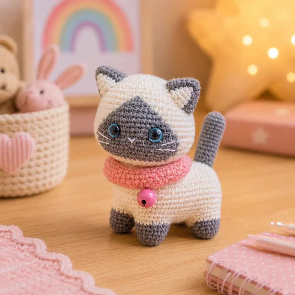Siamese Cat Amigurumi Crochet Pattern_result