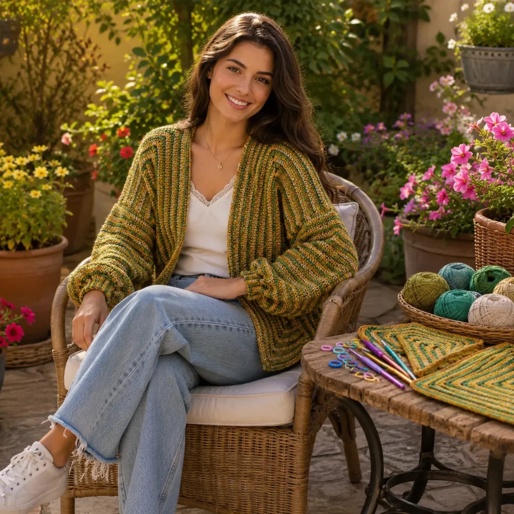 Modern Corner-to-Corner Crochet Cardigan Pattern – A Stylish Crochet Pattern for Every Season 1_result