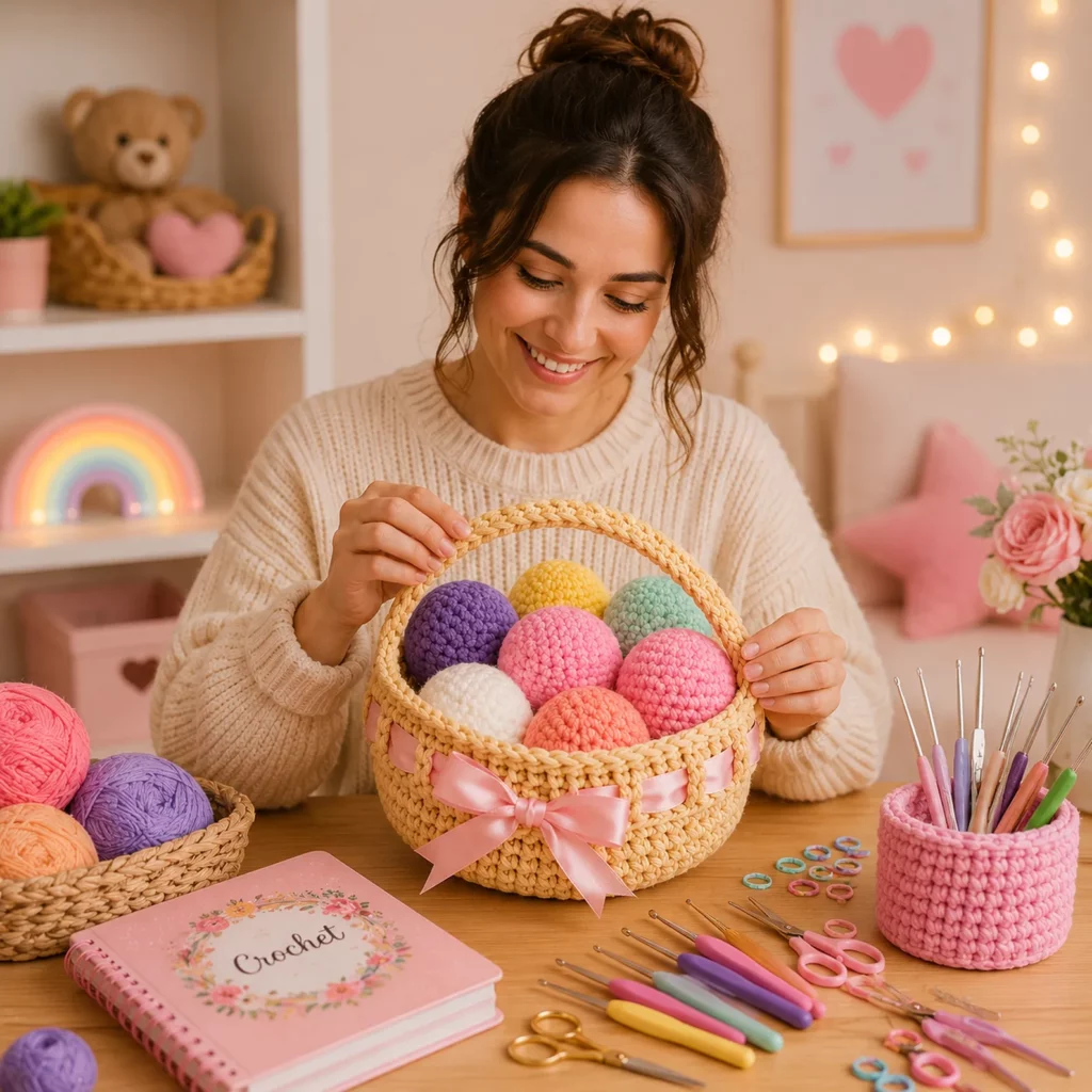 Crochet Easter Egg Basket Crochet Pattern 2_result