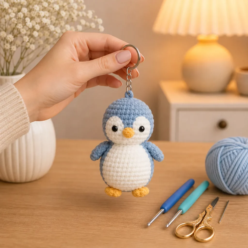 Mini Penguin Keychain Amigurumi Crochet Pattern 2_result