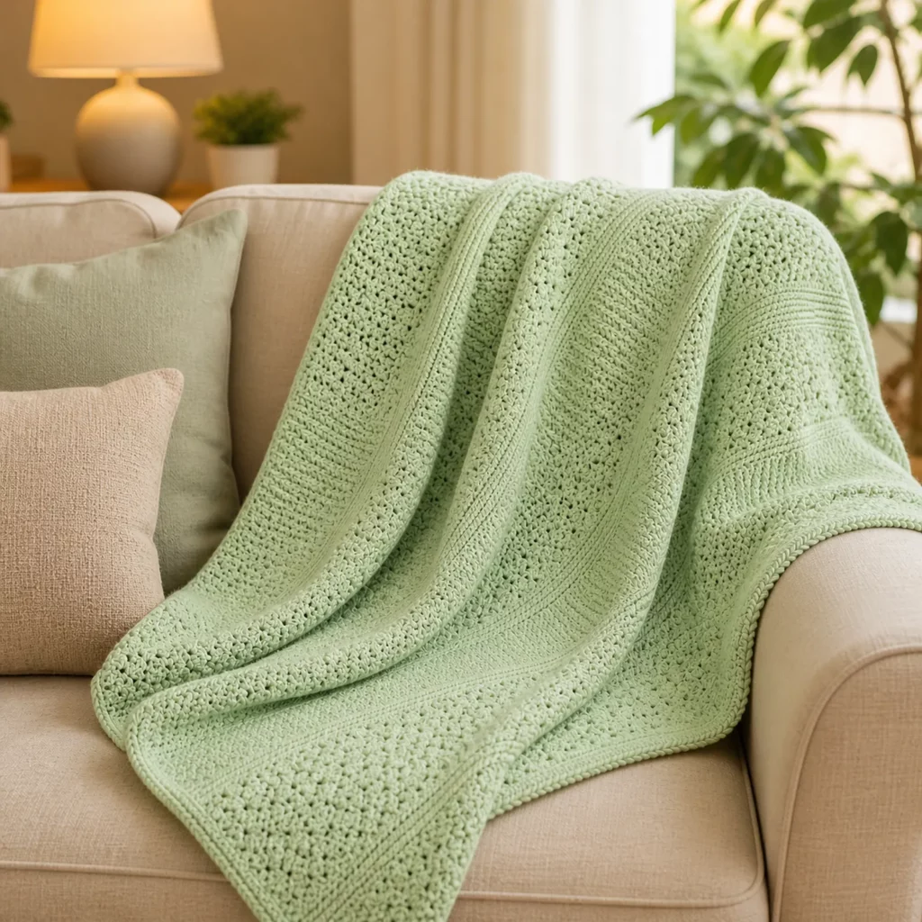 Lace Stripe Blanket Crochet Pattern 1_result