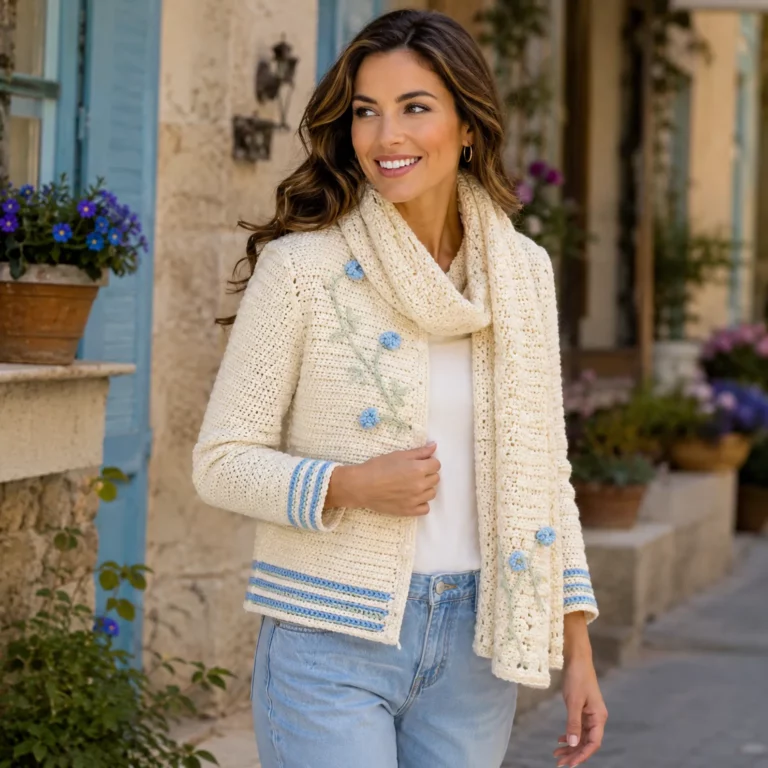 Beautiful Floral Crochet Cardigan Pattern – An Elegant Handmade Layer for Every Season 2_result
