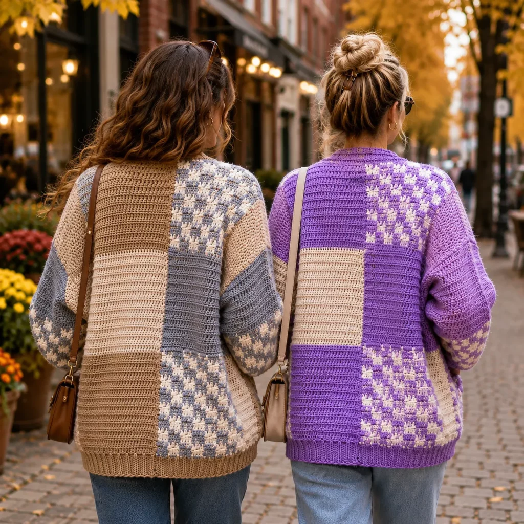 Cozy Patchwork Cardigan Crochet Pattern_result