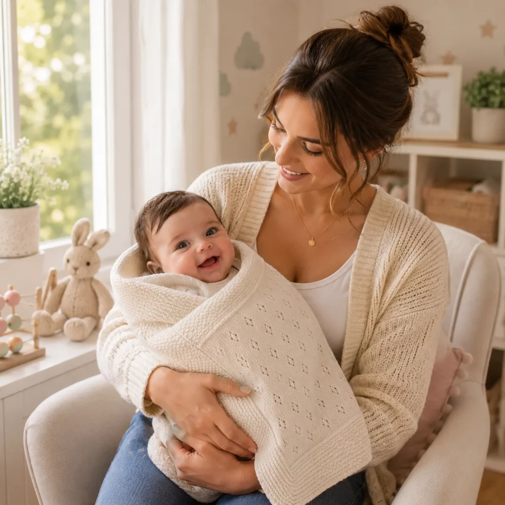 Heirloom Eyelet Baby Blanket Crochet Pattern (Free)- A Soft, Elegant Swaddle-Style Throw With Simple Diamond Lace 2_result