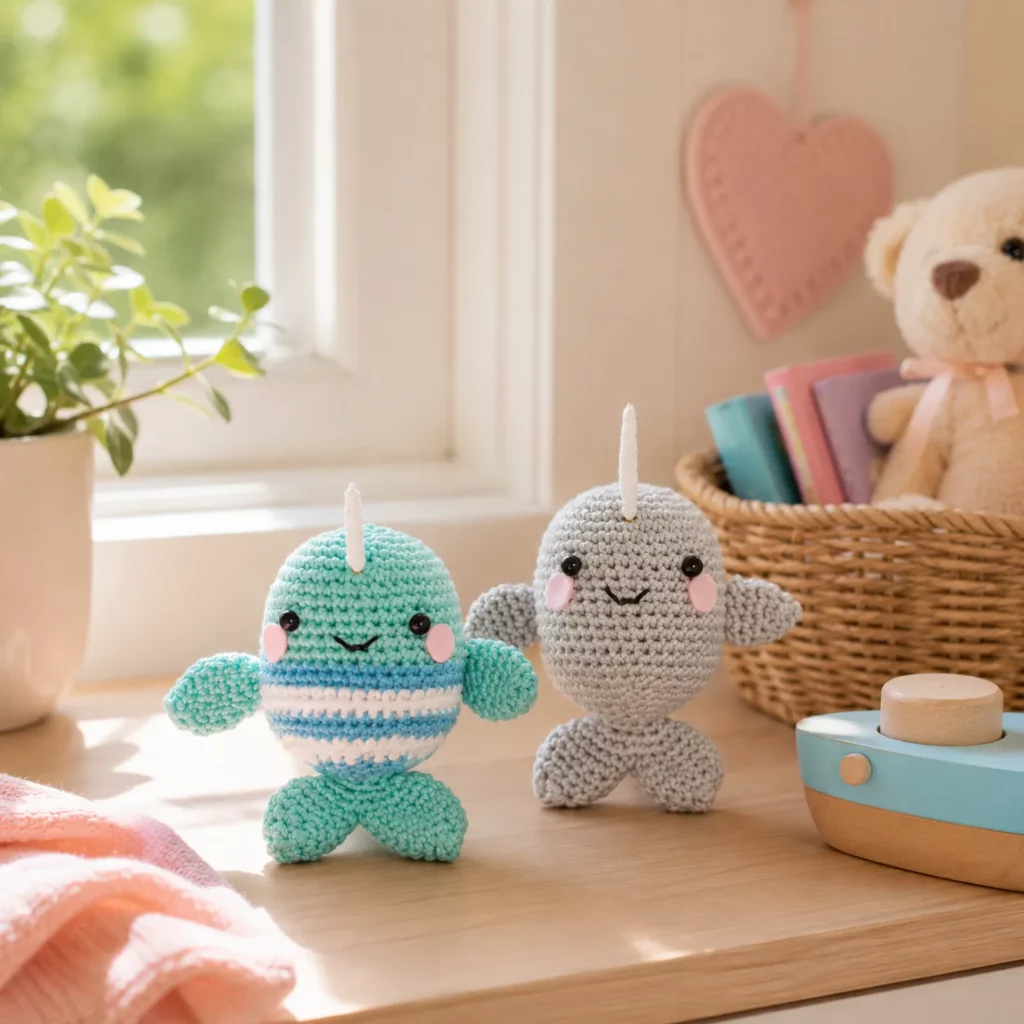 Cute Crochet Narwhal Pattern- Create an Adorable Amigurumi Sea Friend 2_result