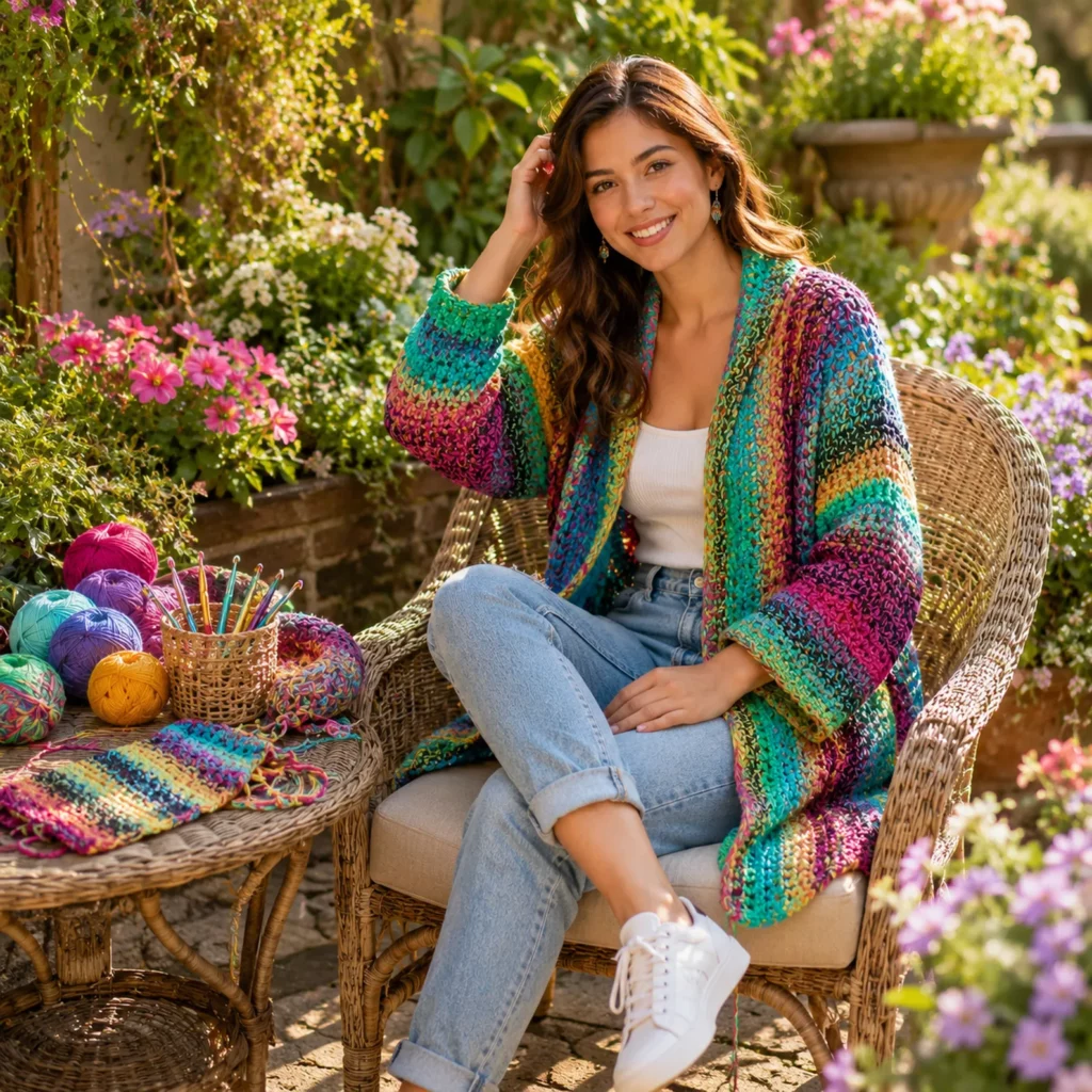 Colorful Striped Crochet Cardigan Pattern – A Cozy and Stylish Layer for Every Season 1_result