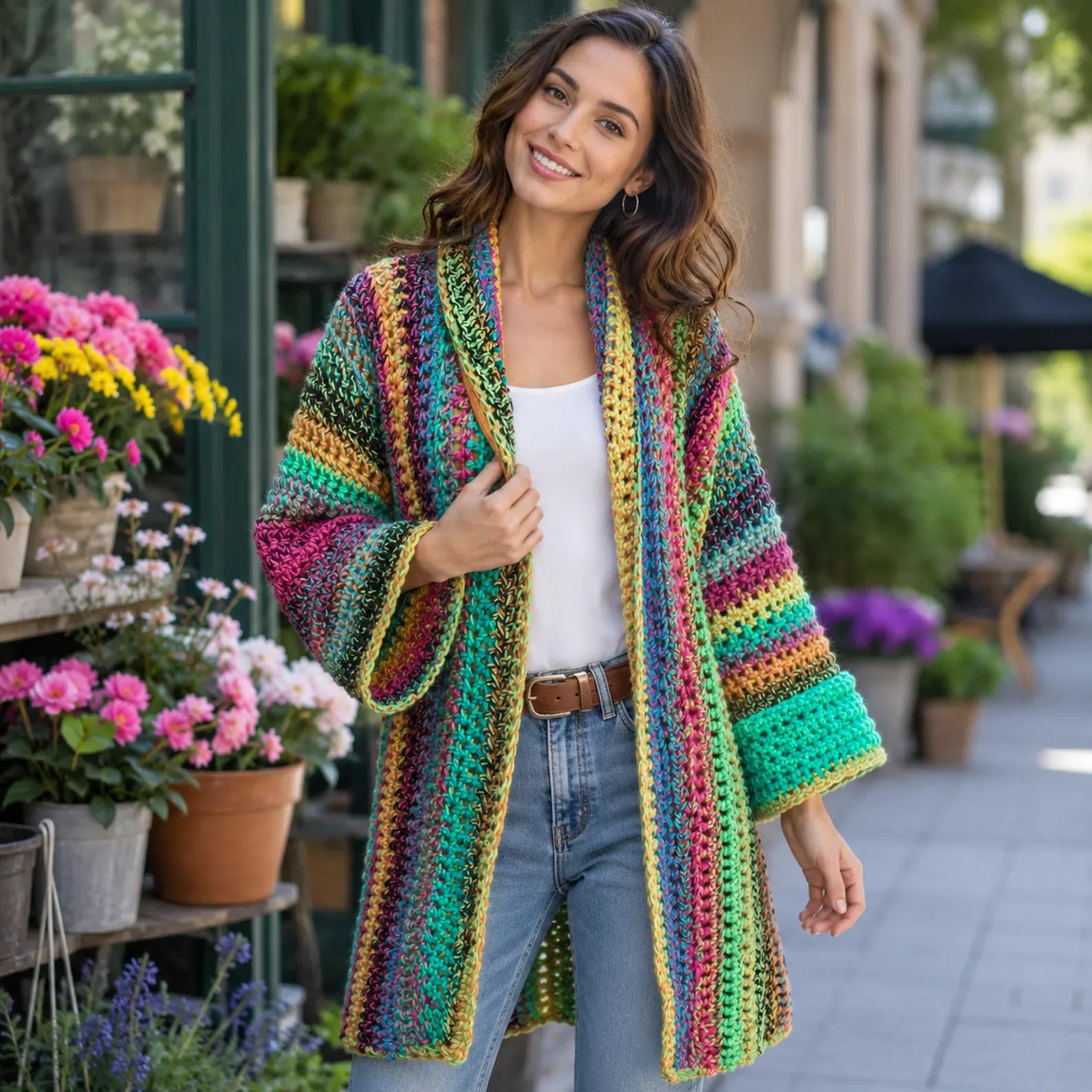 Colorful Striped Crochet Cardigan Pattern – A Cozy and Stylish Layer for Every Season_result