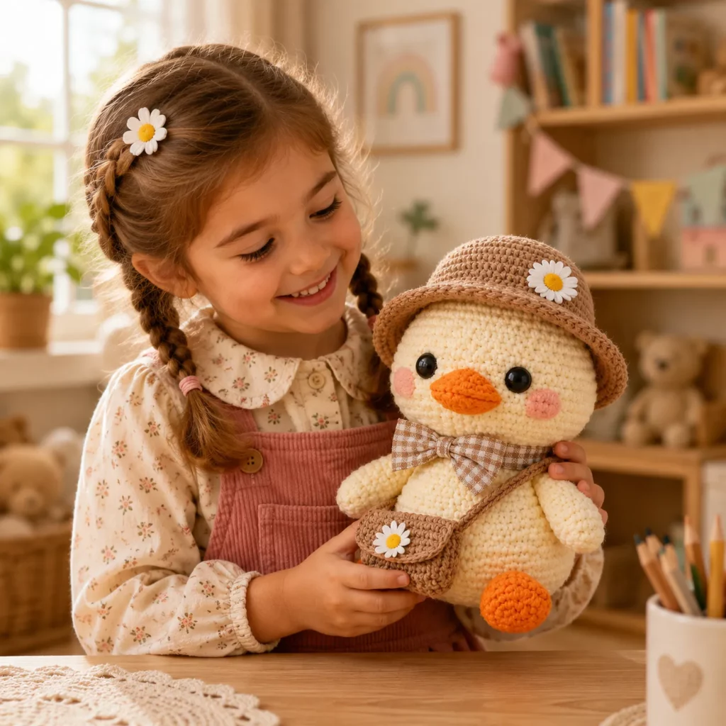 Cute Crochet Duck Amigurumi Pattern (Free)- An Easy, Beginner-Friendly Plush With Bucket Hat and Mini Crossbody Bag_result