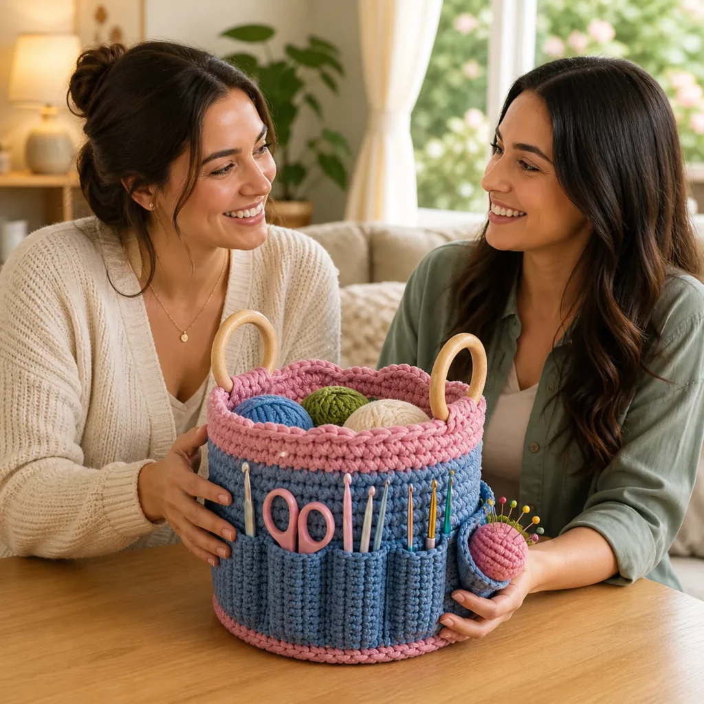 Crochet Tool Organizer Basket Pattern
