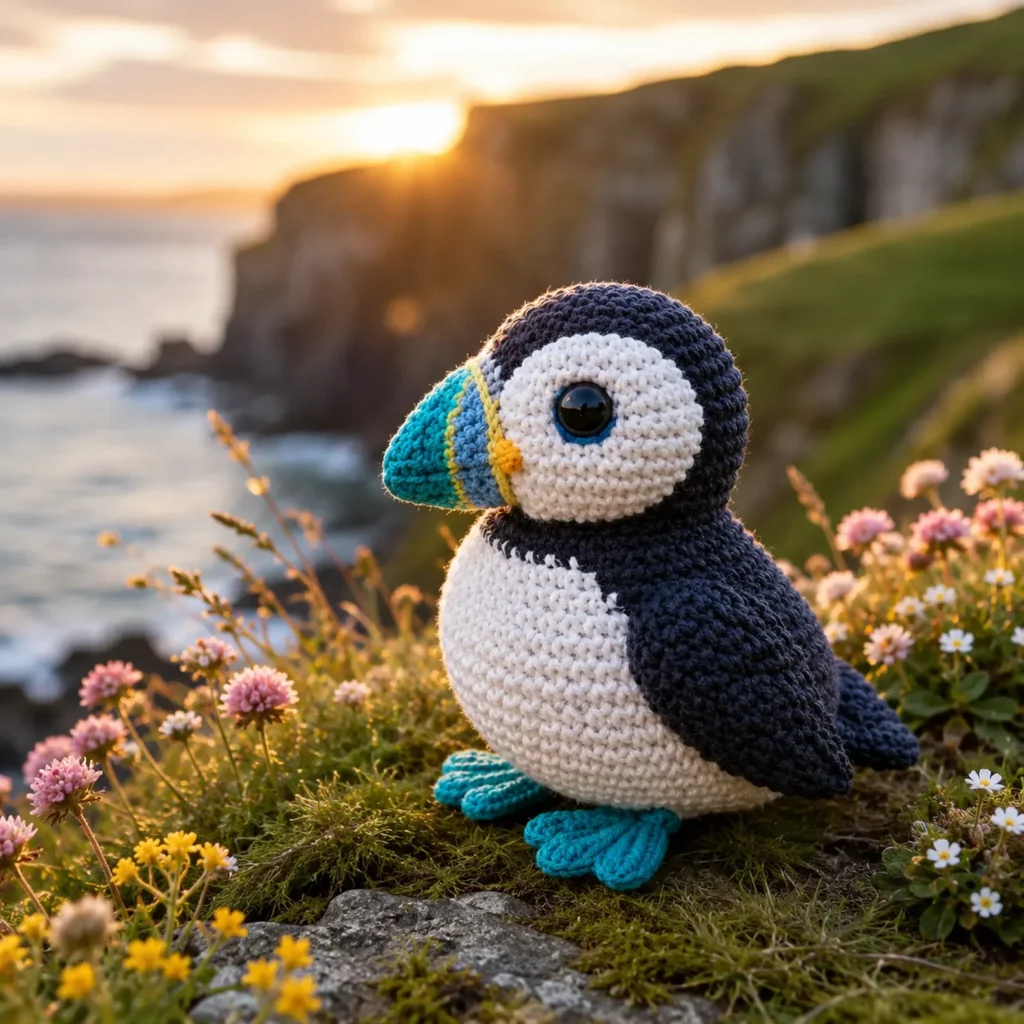 Puffin Amigurumi Crochet Pattern (Free)- A Cute Seabird Plush With Big Beak, Round Belly, and Flipper Wings 3_result