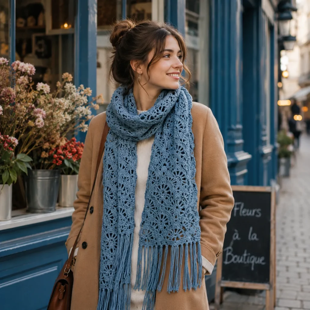 Elegant Fan Stitch Crochet Scarf Pattern – A Beautiful Free Crochet Pattern for Every Season 2_result