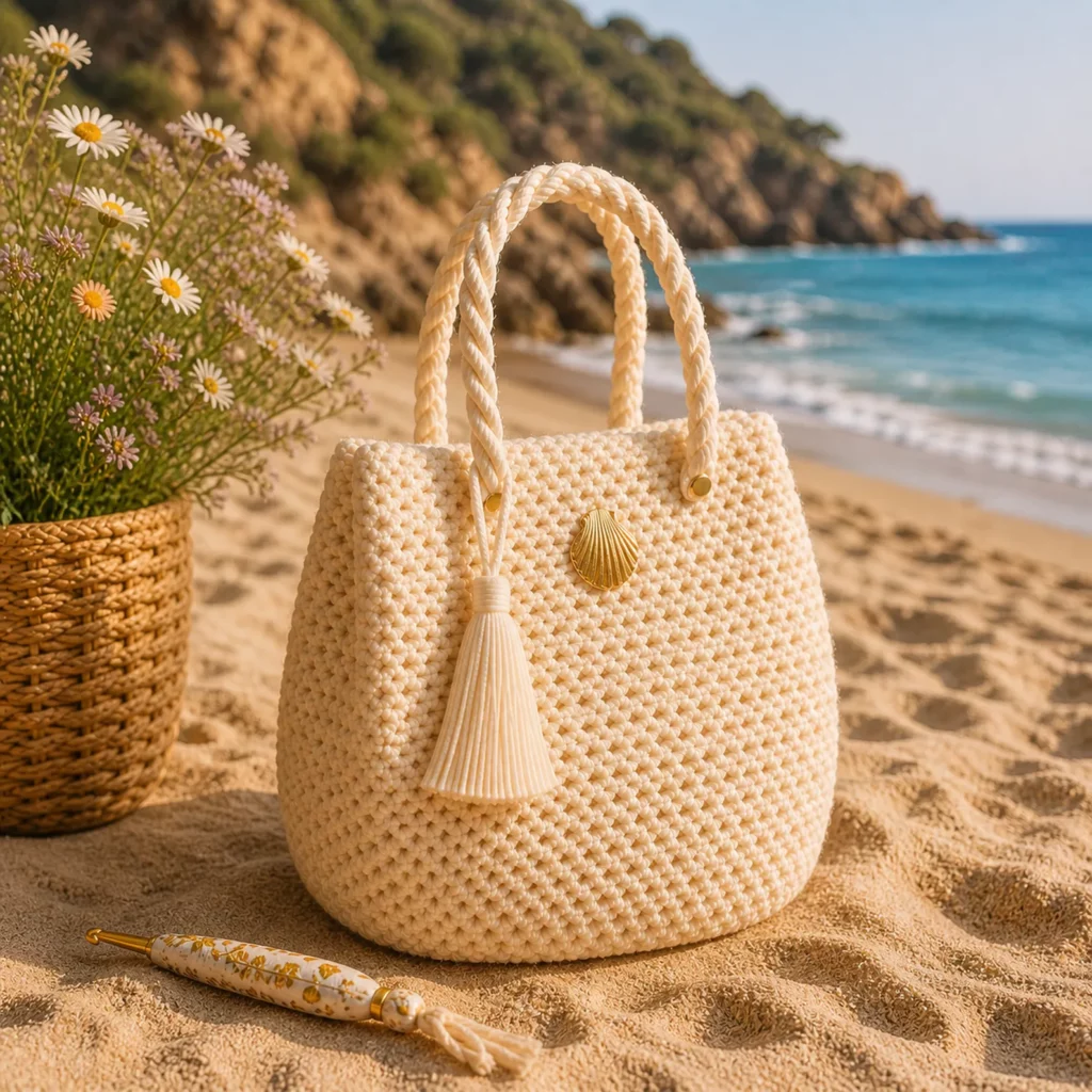 Summer Beach Tote Crochet Pattern 1
