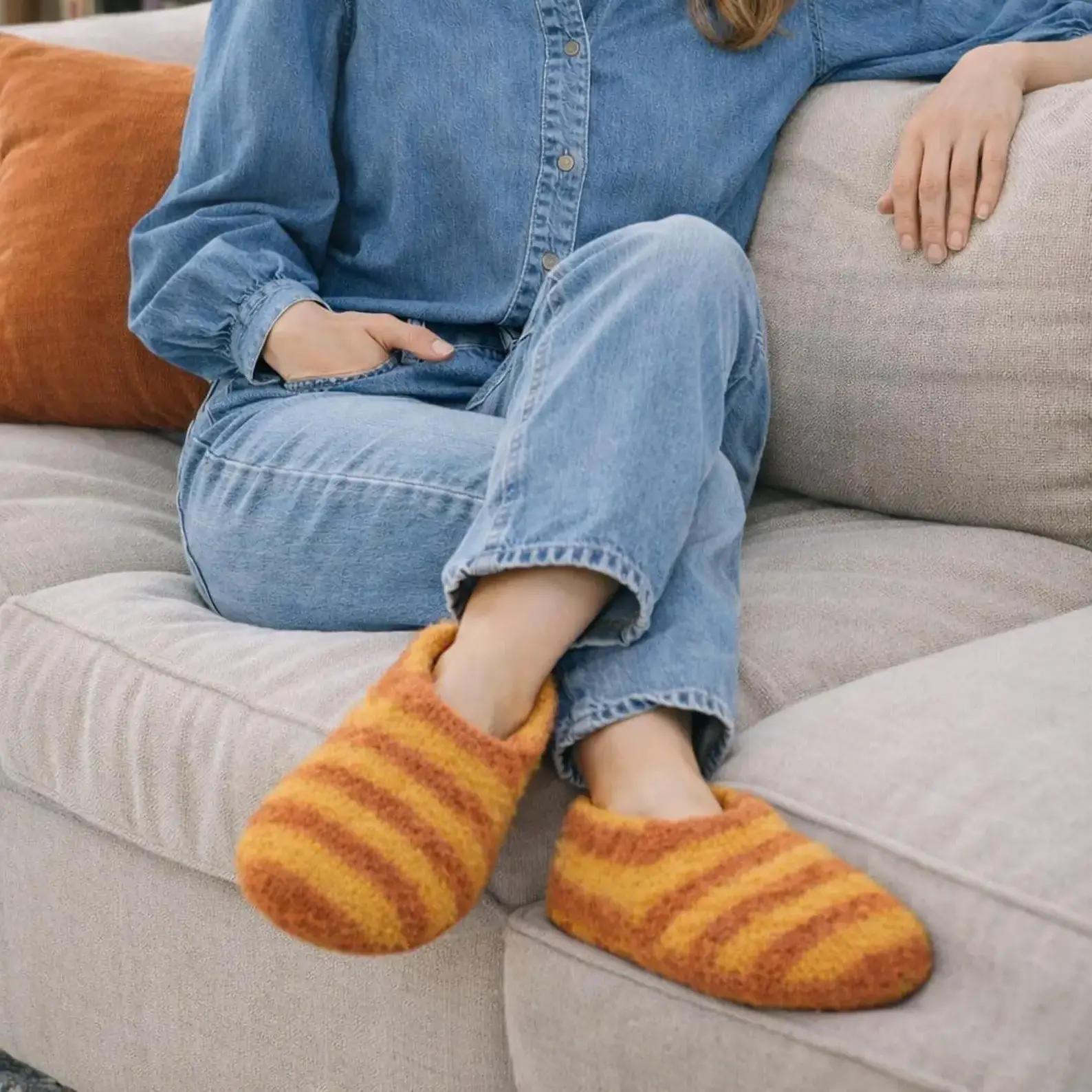 Crochet Felted Wool Slippers Pattern, 2