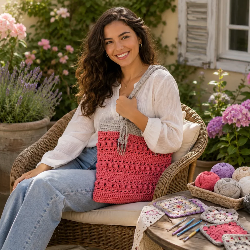 Beautiful Bobble Stitch Crochet Tote Bag Pattern – A Stylish and Functional Crochet Pattern for Everyday Use 1_result