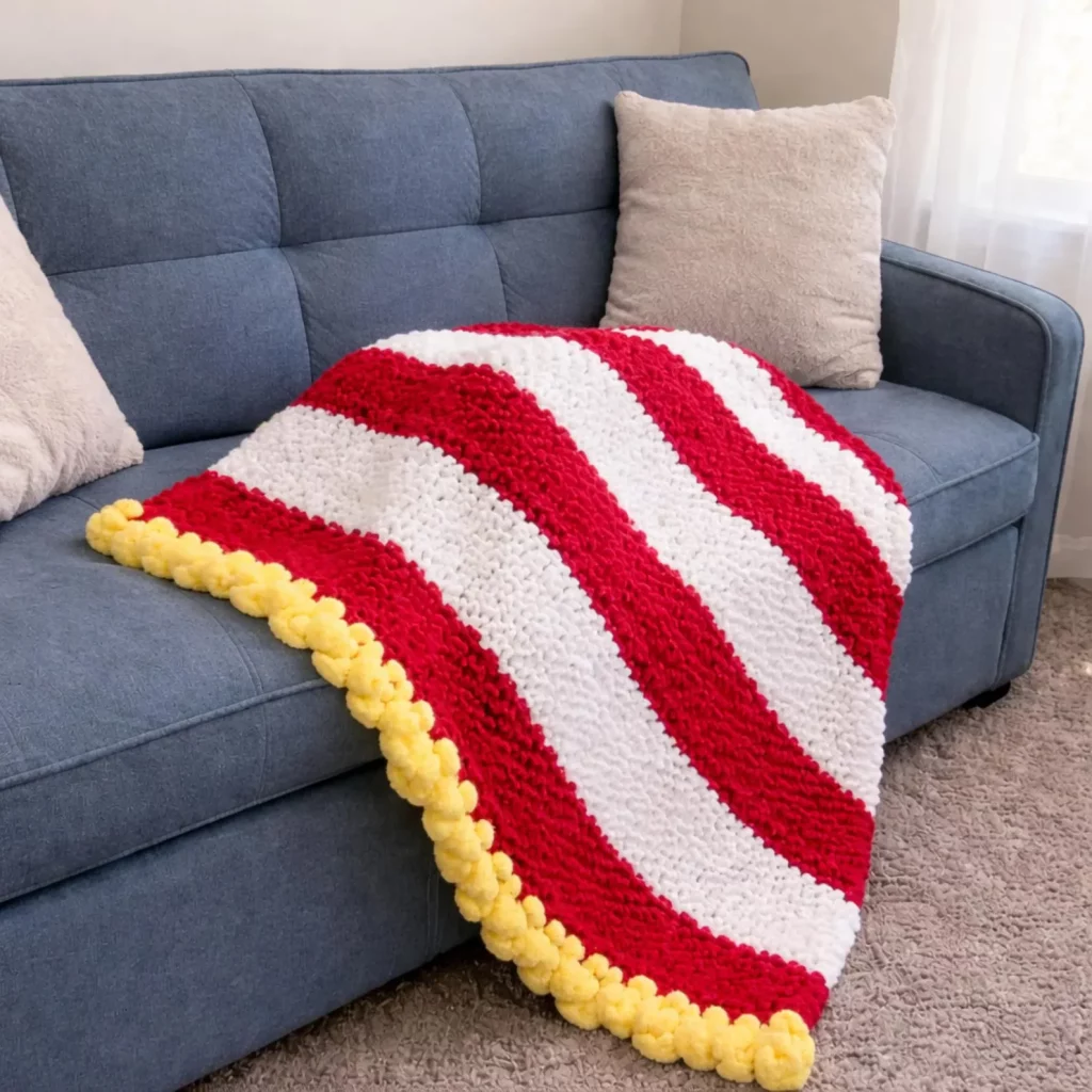 Popcorn Bucket Crochet Blanket Pattern2_result