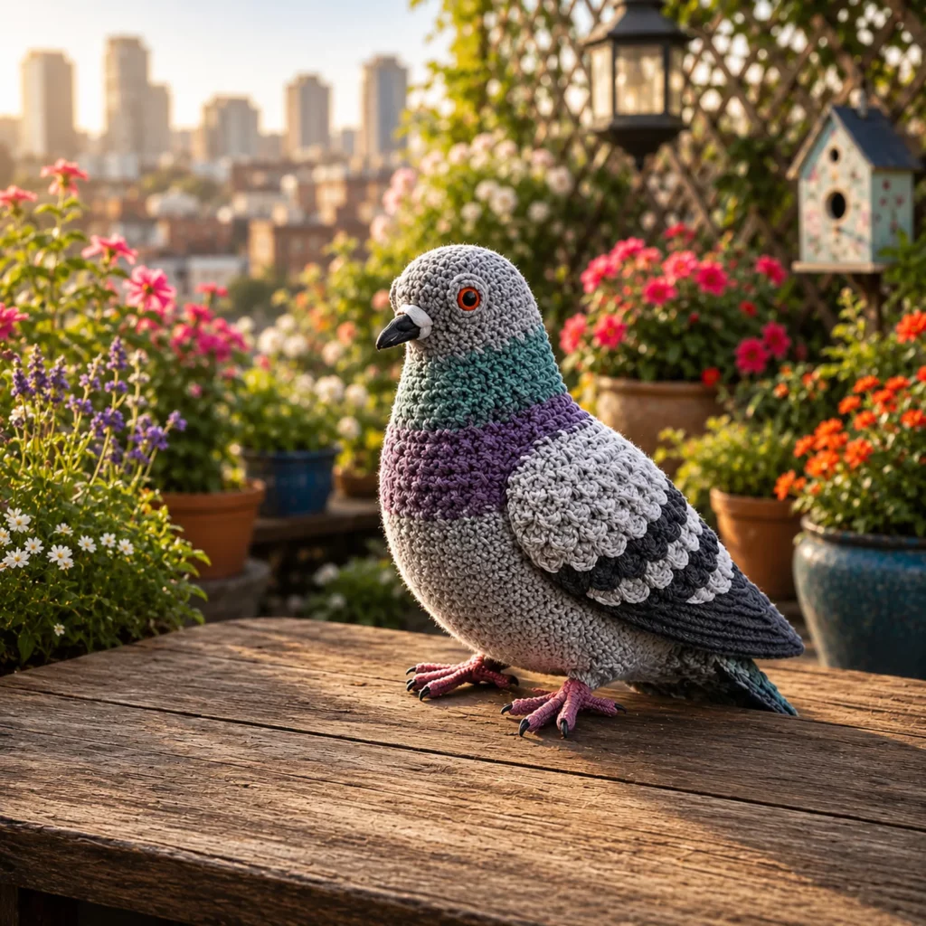 Realistic Amigurumi Pigeon Crochet Pattern (Free)- A Beginner-Friendly Plush Bird With Layered Wings 1_result