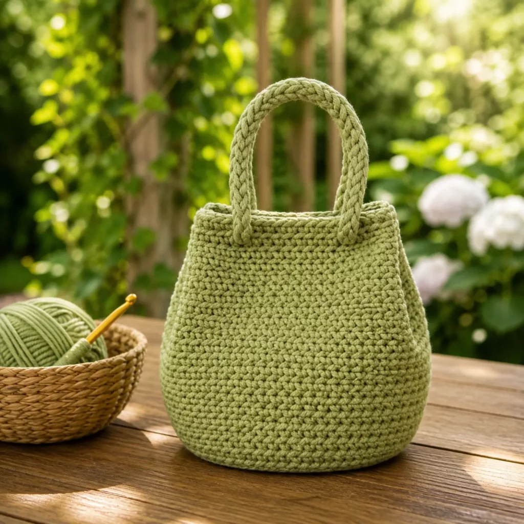 Chunky Crochet Bucket Bag Pattern 1