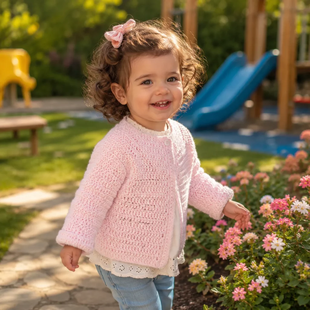 Cute Baby Bear Crochet Cardigan and Hat Pattern – An Adorable Handmade Set for Newborns 1_result