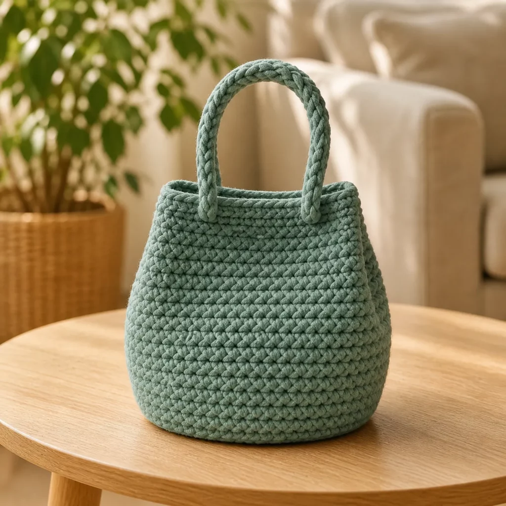 Chunky Crochet Bucket Bag Pattern 2