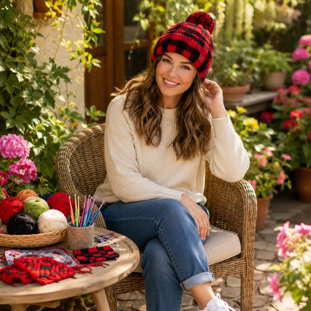 Classic Buffalo Plaid Crochet Beanie Pattern – A Cozy Winter Hat You'll Love to Make 1_result