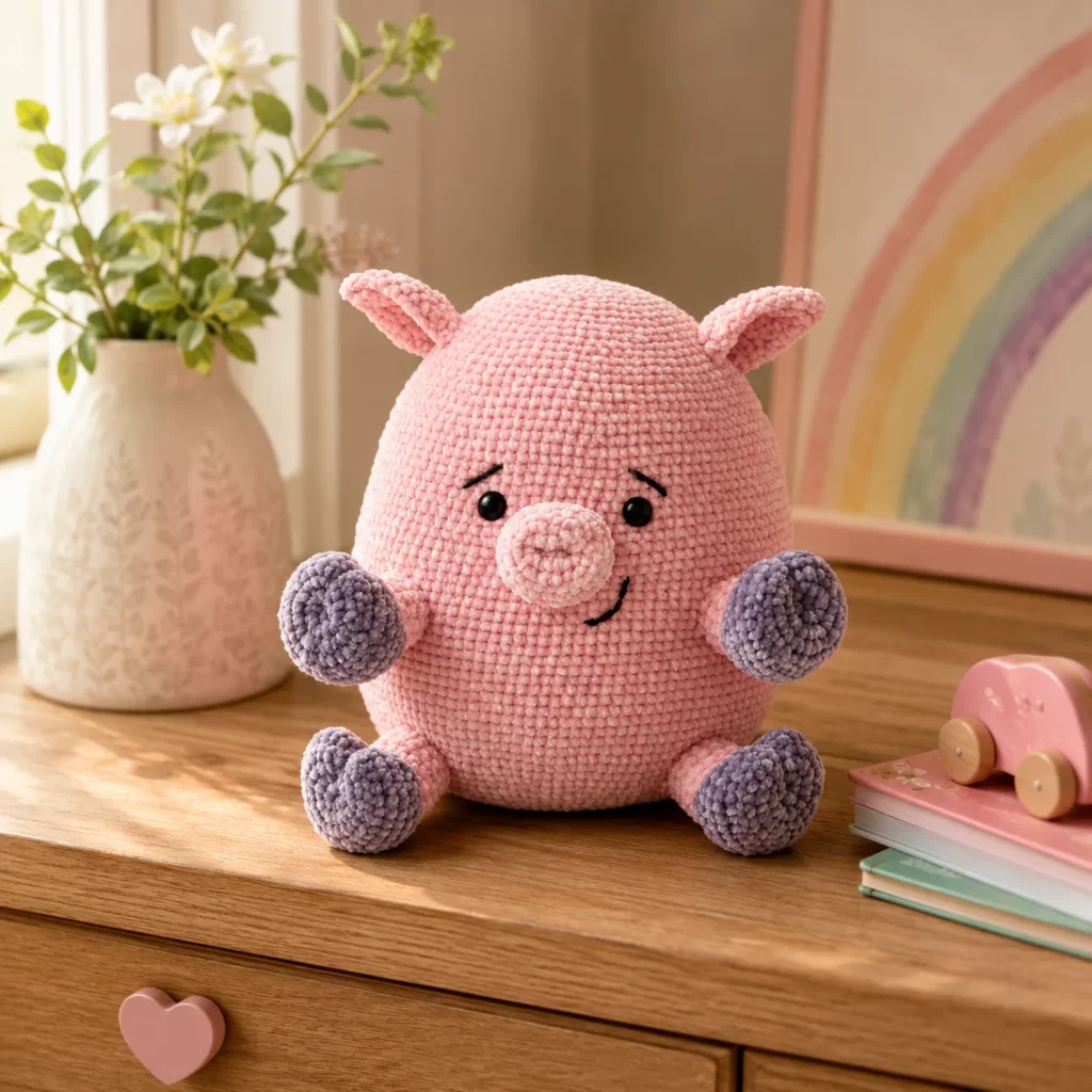 Adorable Plush Pig Crochet Pattern- A Soft and Squishy Amigurumi You'll Love 2_result