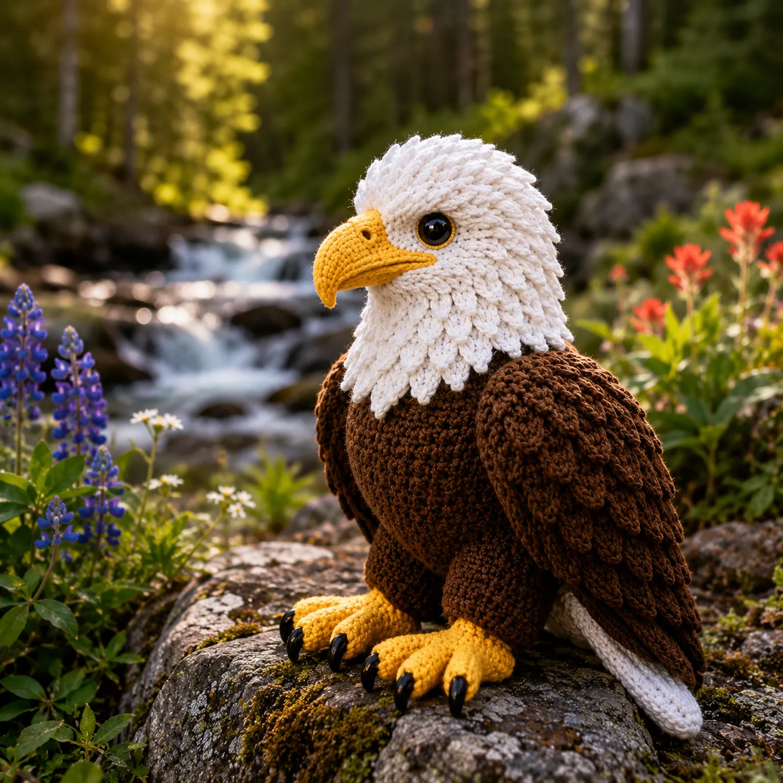 Bald Eagle Amigurumi Crochet Pattern (Free)- A Realistic Plush With Layered Feathers, Curved Beak, and Powerful Talons 4_result