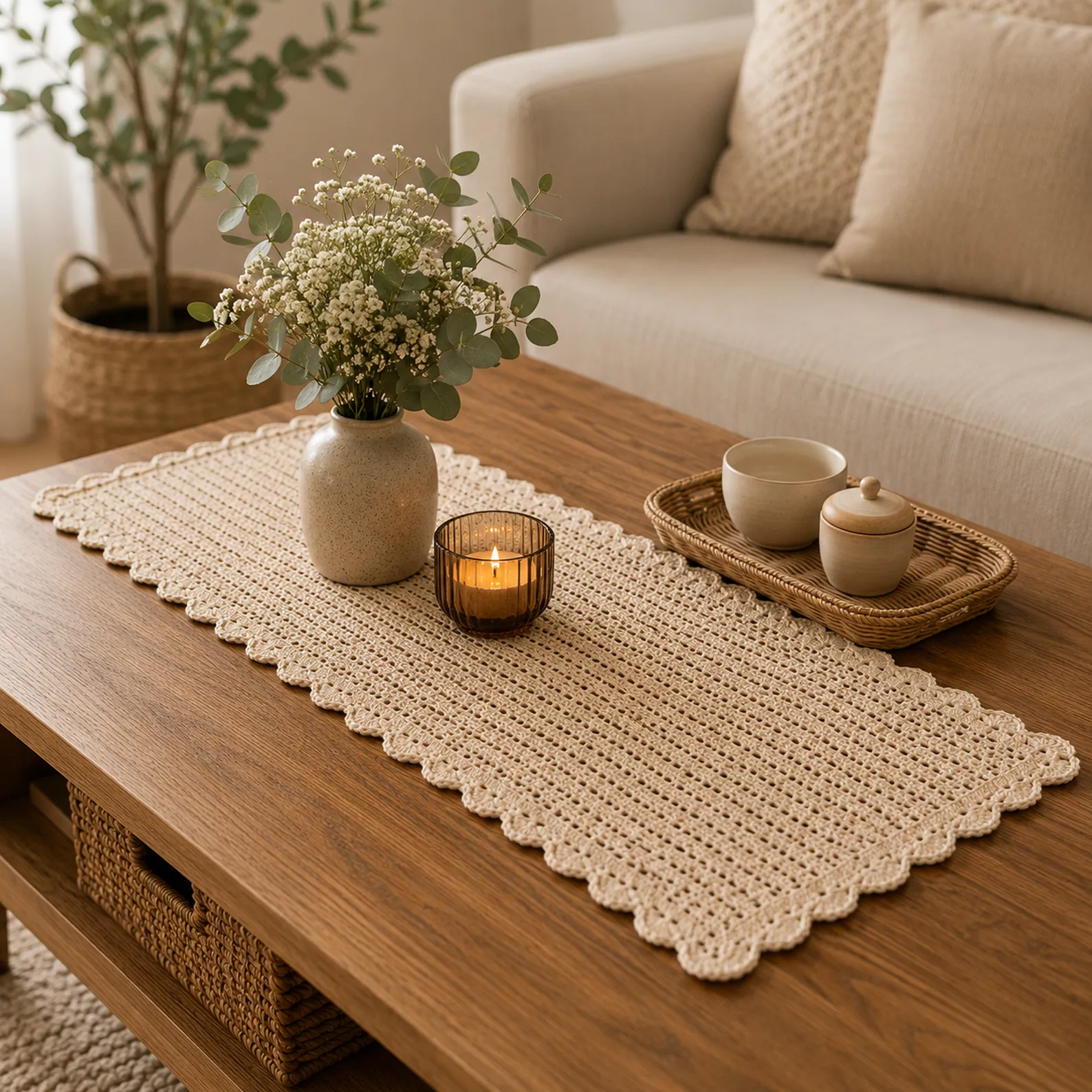Elegant Lace Table Runner Crochet Pattern (Free)_result
