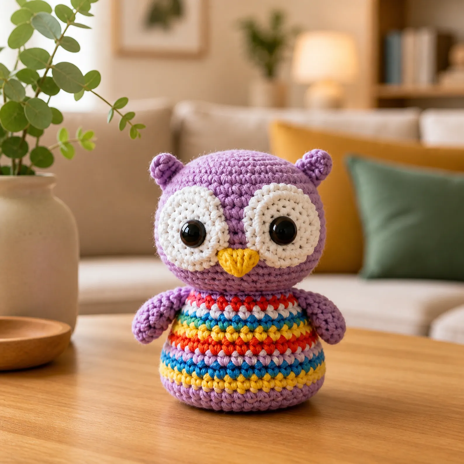 Rainbow Owl Amigurumi Crochet Pattern 3