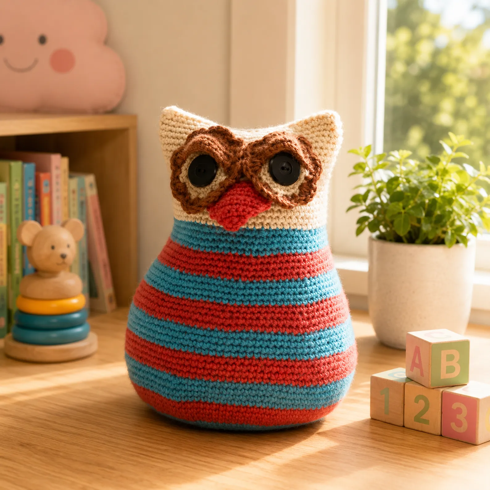 Adorable Crochet Owl Plush Pattern – A Cute DIY Crochet Project for Nursery Decor and Handmade Gifts 2_result