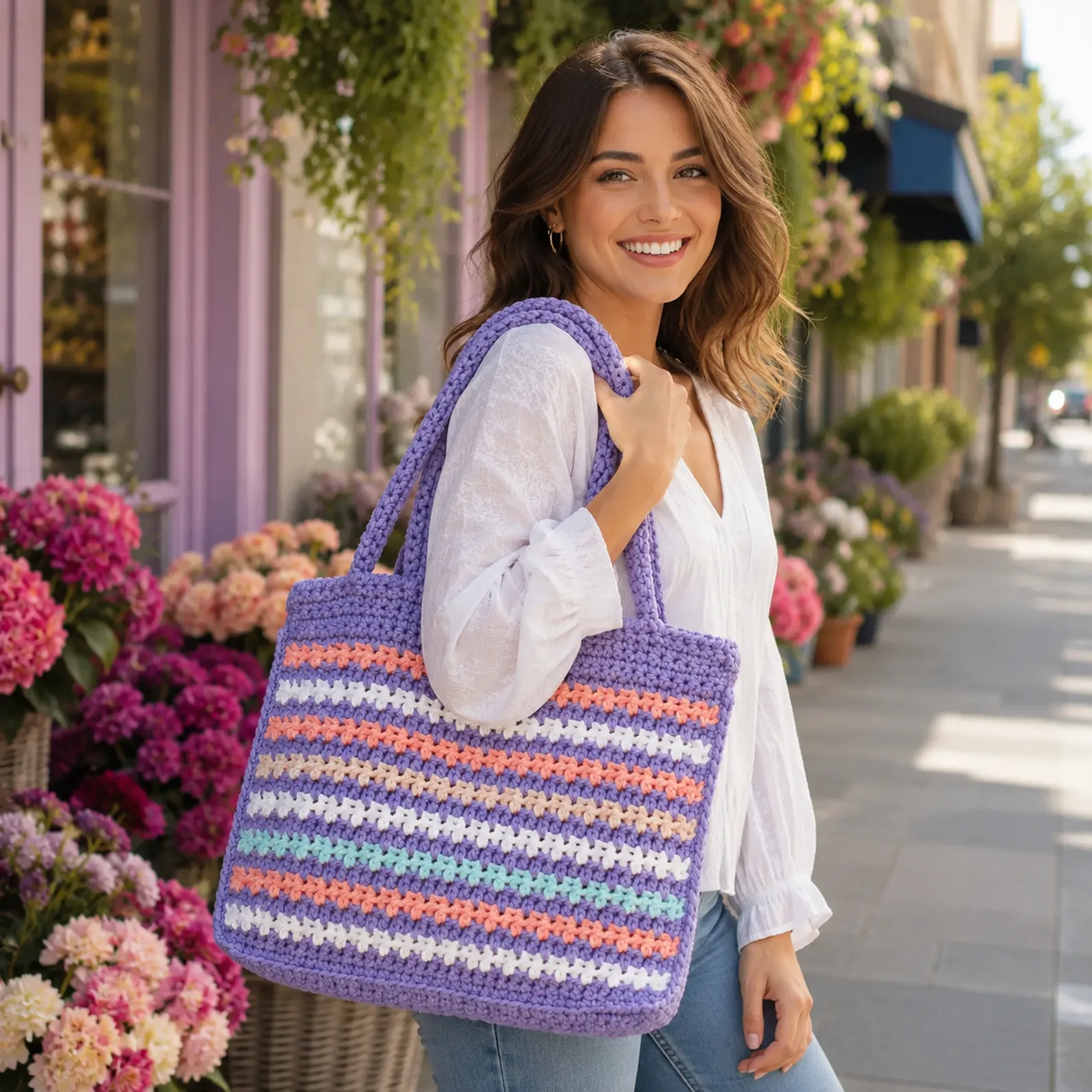 Colorful Striped Crochet Tote Bag Pattern – A Stylish and Practical Handmade Bag for Everyday Use_result